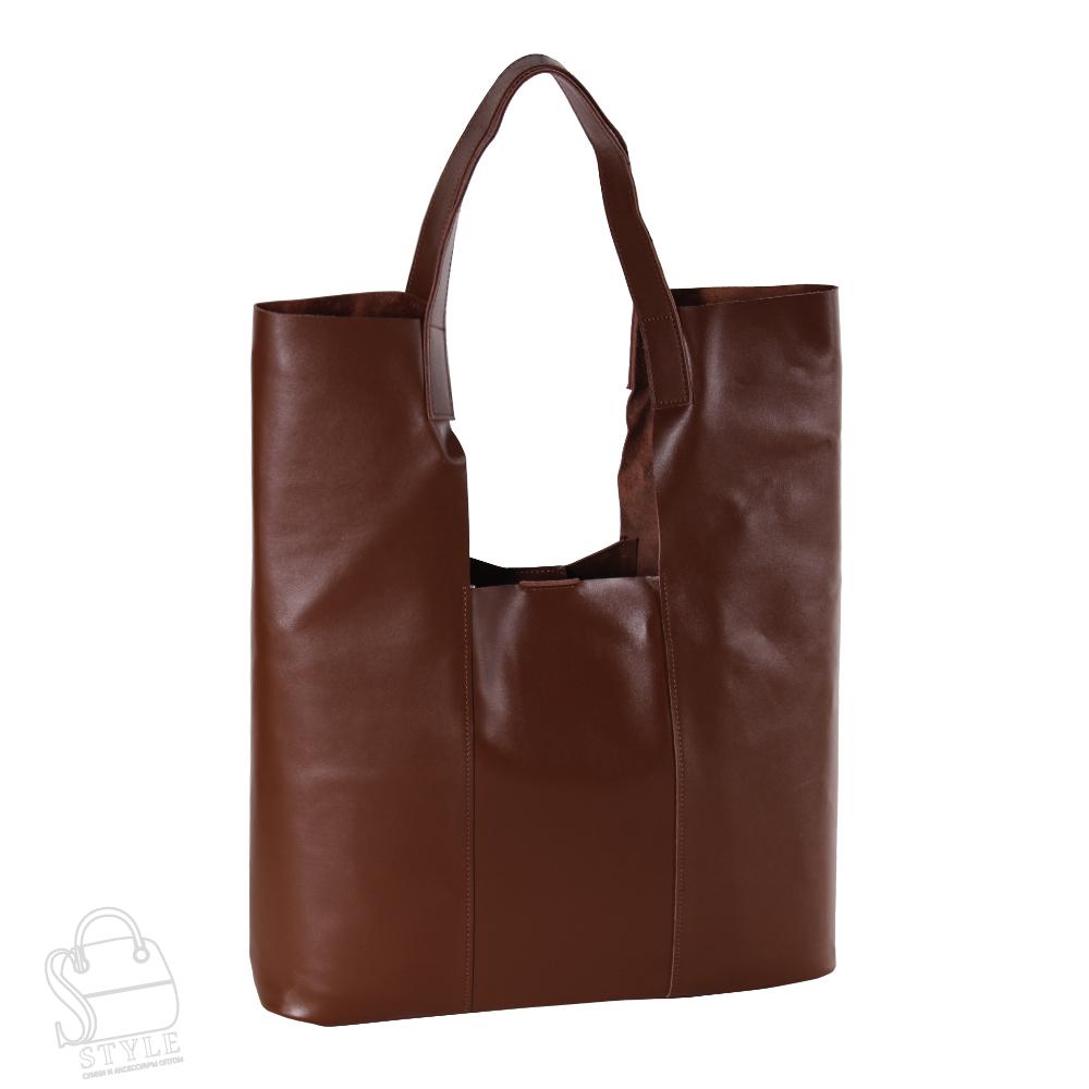 Сумка женская кожаная 9948NN brown Natale Navetta