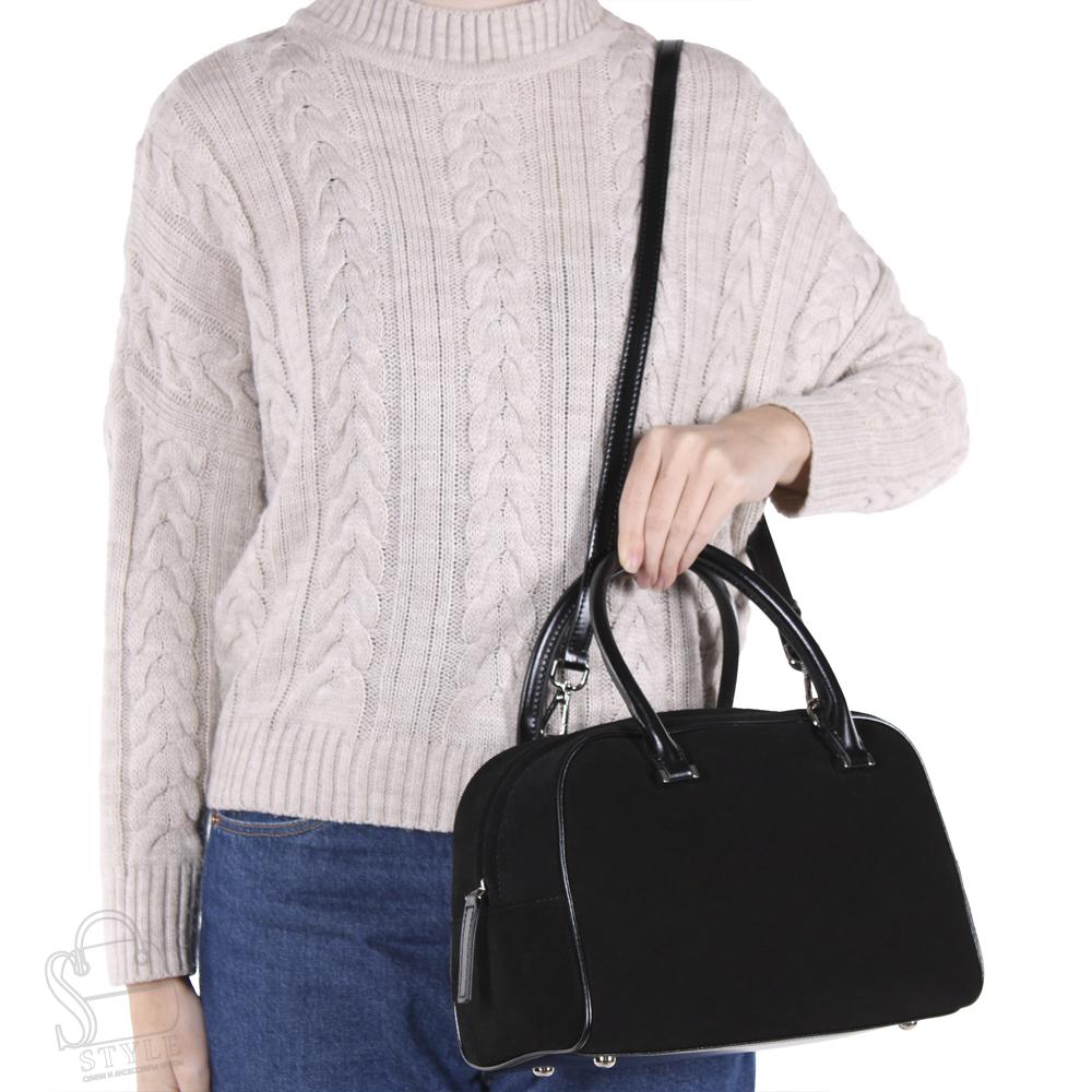 Сумка женская кожаная 990102NNAA black Natale Navetta