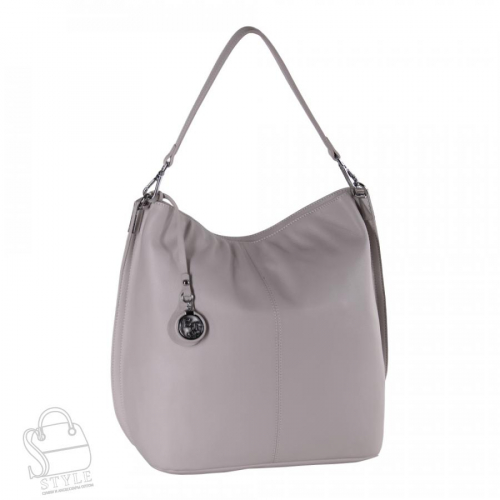 Сумка женская кожаная 18307 gray white Polina&Eiterou