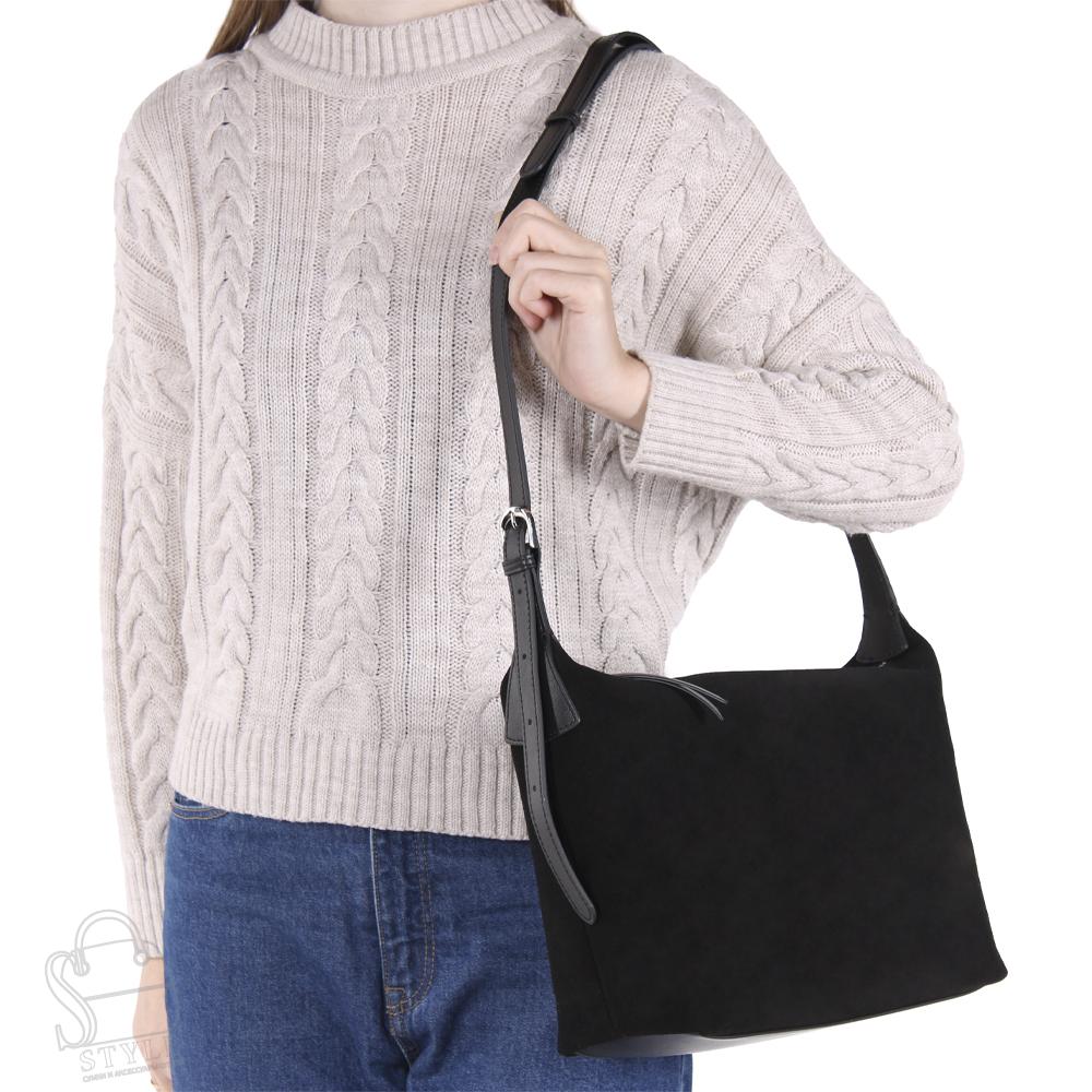 Сумка женская кожаная 990168NNAA black Natale Navetta