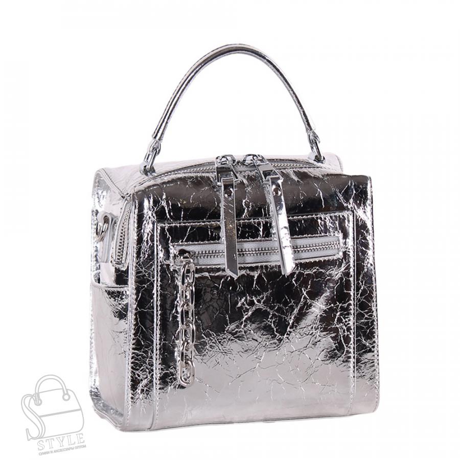 Сумка женская кожаная 965TH silver Polina&Eiterou/30