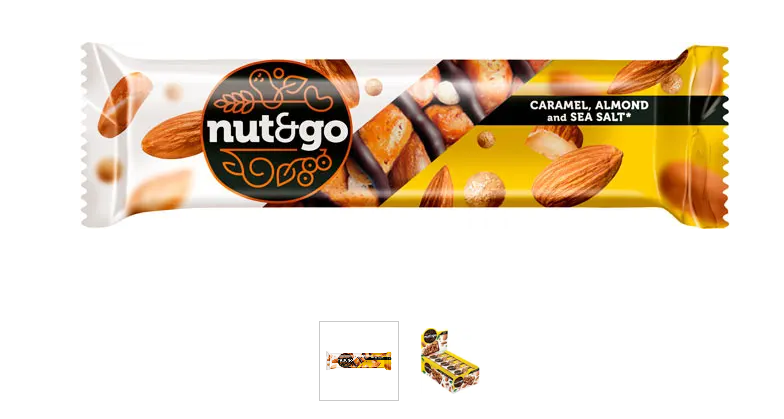 «Nut&Go», батончик миндальный, 34 г