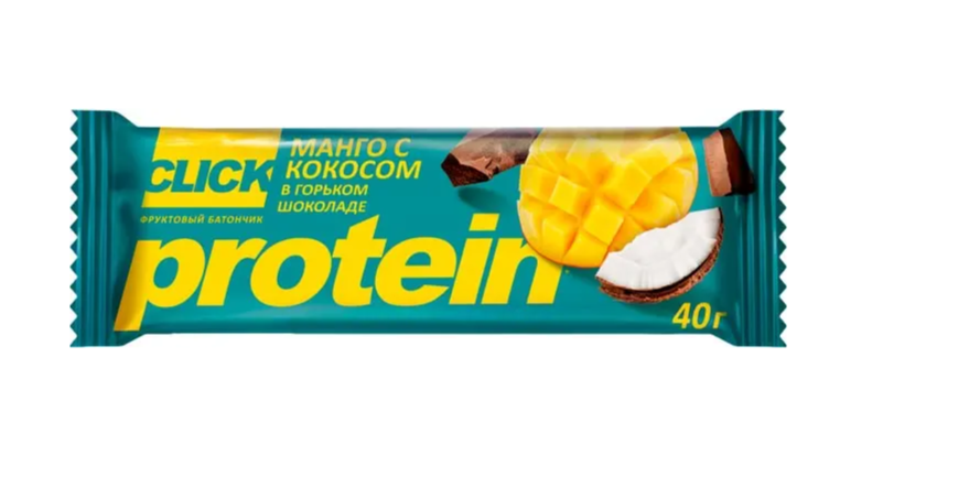 Фруктовый батончик Click Манго с кокосом, 40 г