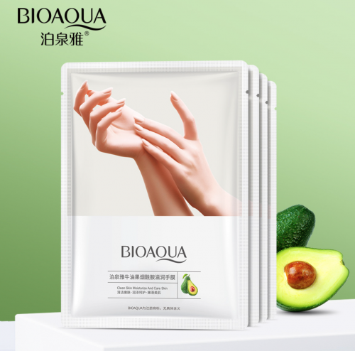 Маска-перчатки для рук BioAqua с маслом Ши и Авокадо