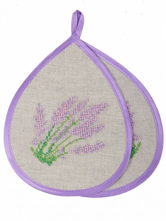 Комплект прихваток с вышивкой