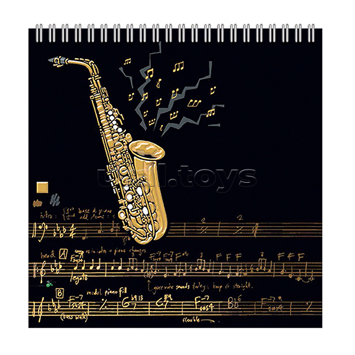 Блокнот 60л. клетка, Ассорти, гребень