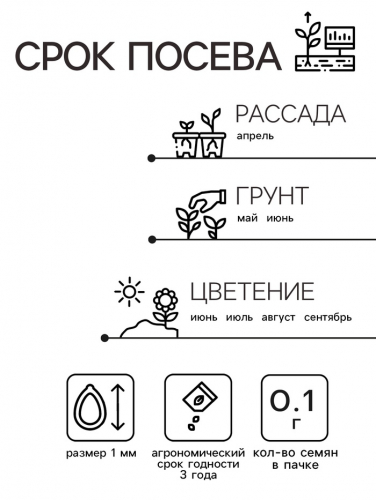 Семена  цветов Портулак махровый 