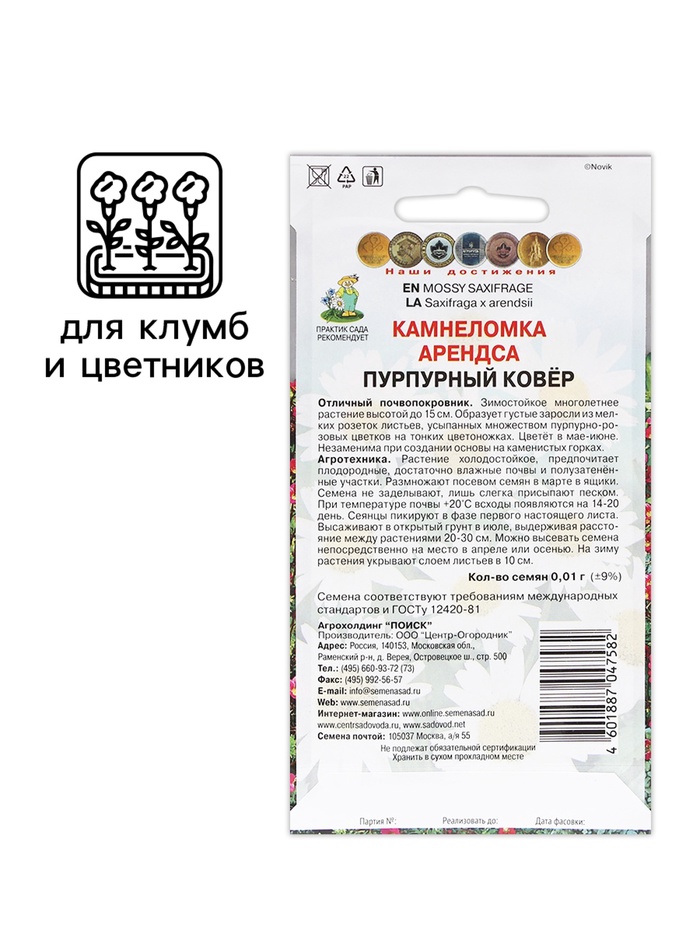 Семена цветов Камнеломка