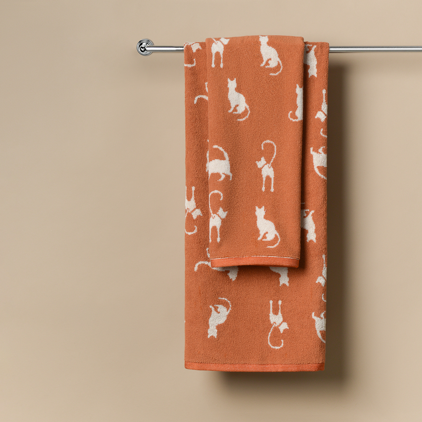 Kitty (горчичное) 70х140 Полотенце Махровое
