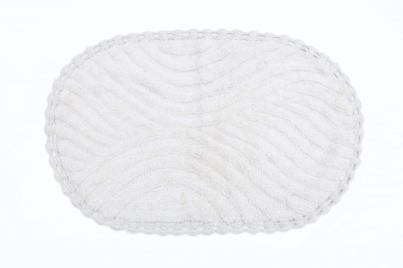 SIERRA (крем) Набор ков. для ванной кружевной 60х100 и 50х70