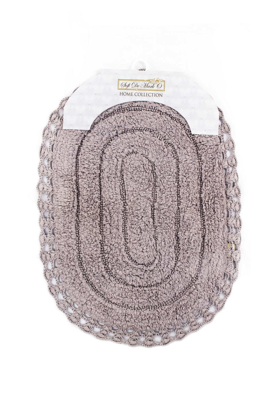 YANA (мокко) Набор ков. для ванной кружевной 60х100 и 50х70