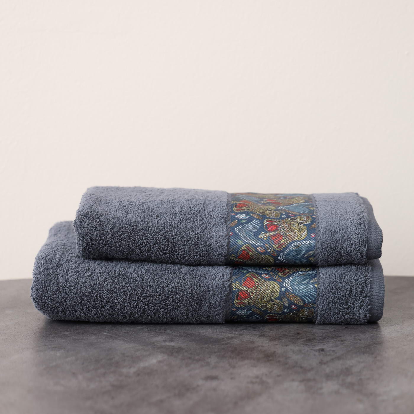 Hamlet (синее) 70х140 Полотенце Махровое