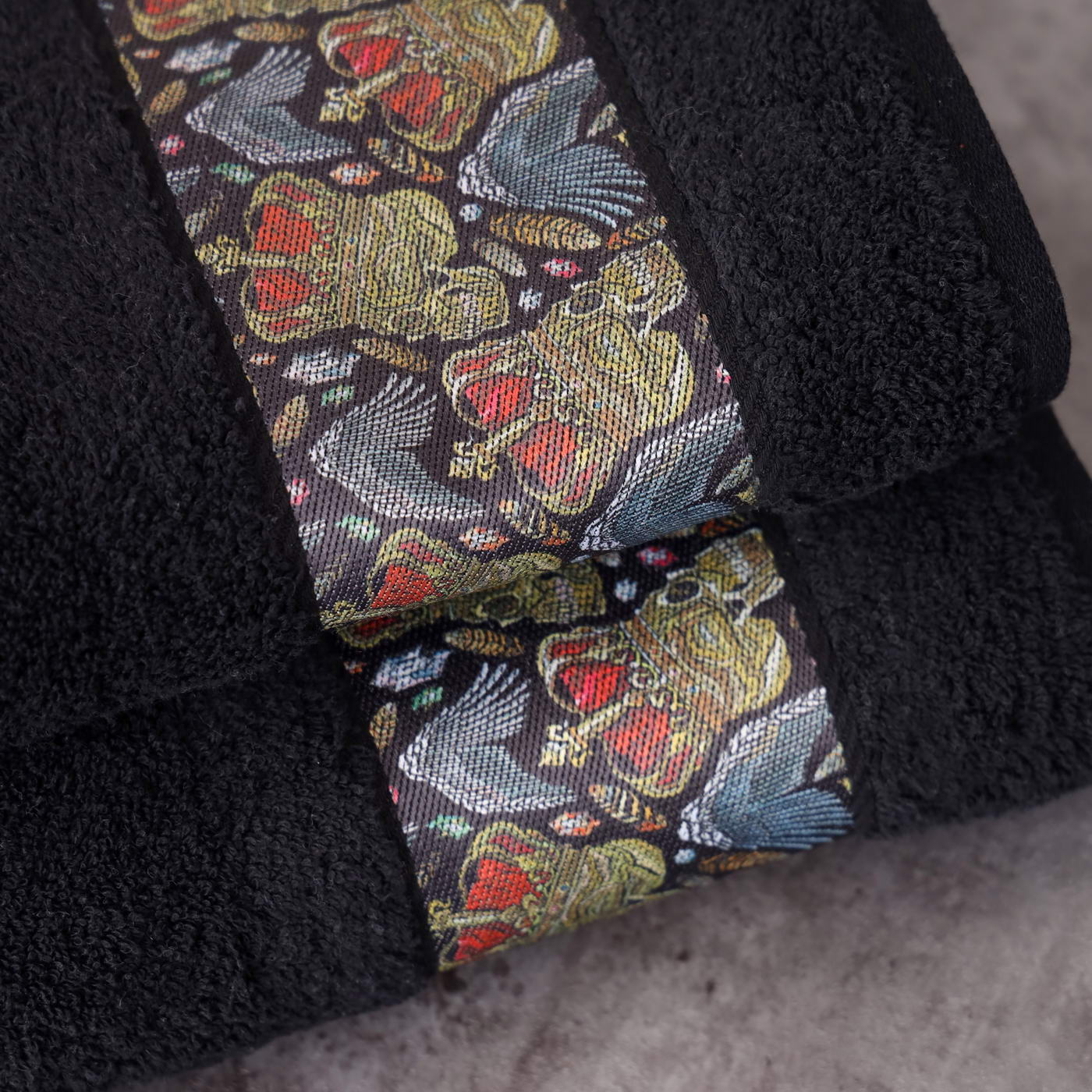 Hamlet (черное) 70х140 Полотенце Махровое