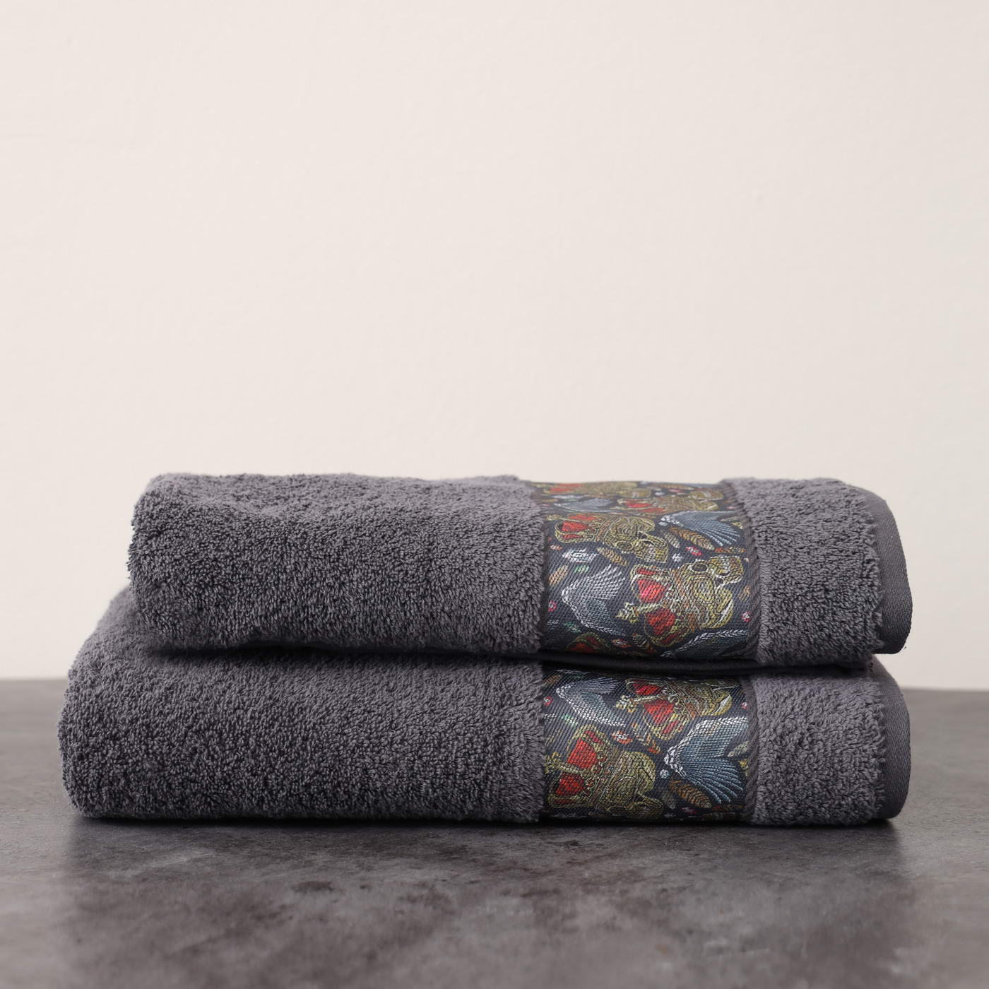 Hamlet (антрацит) 50х90 Полотенце Махровое