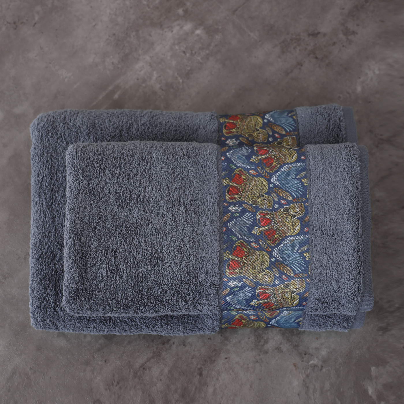 Hamlet (синее) 50х90 Полотенце Махровое