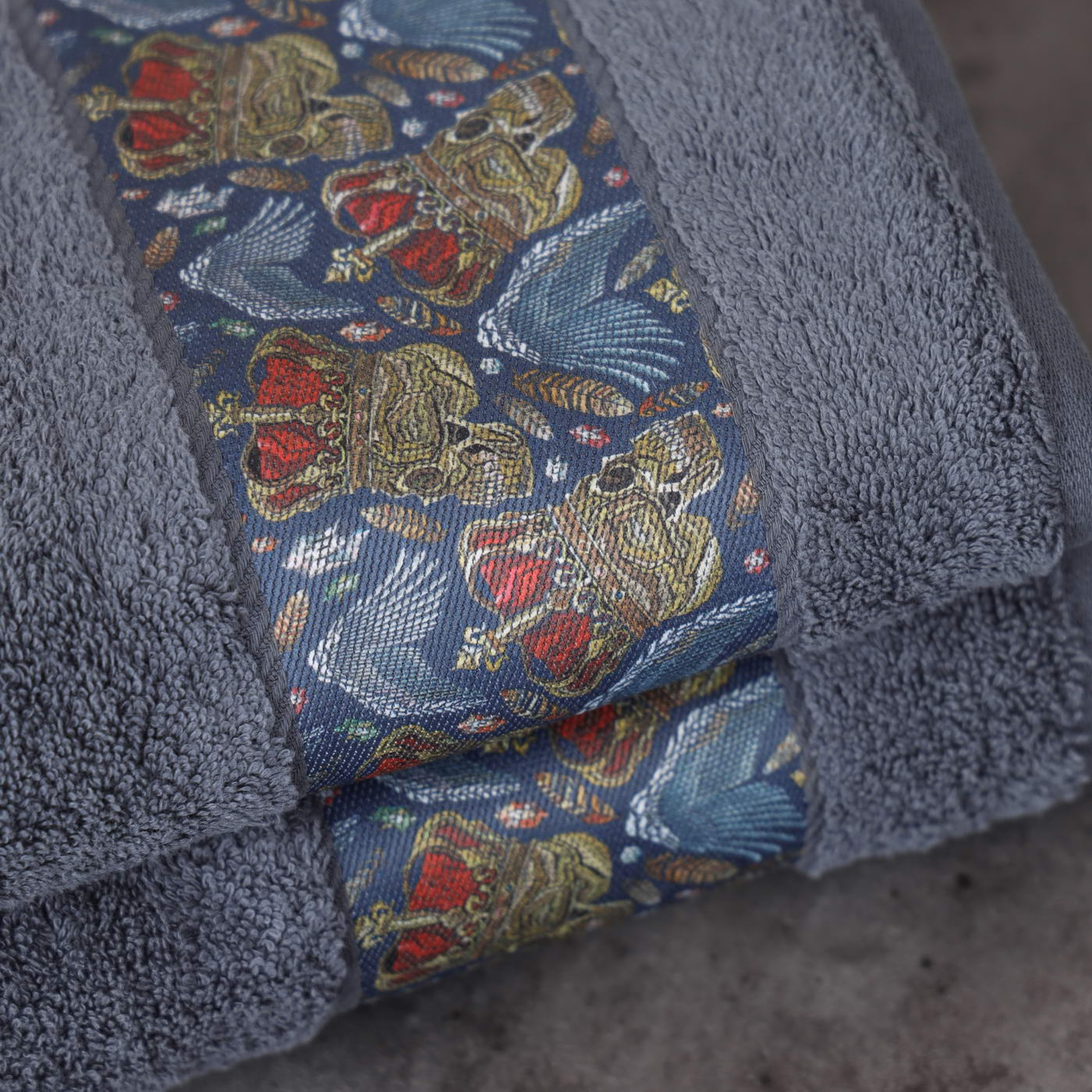 Hamlet (синее) 50х90 Полотенце Махровое