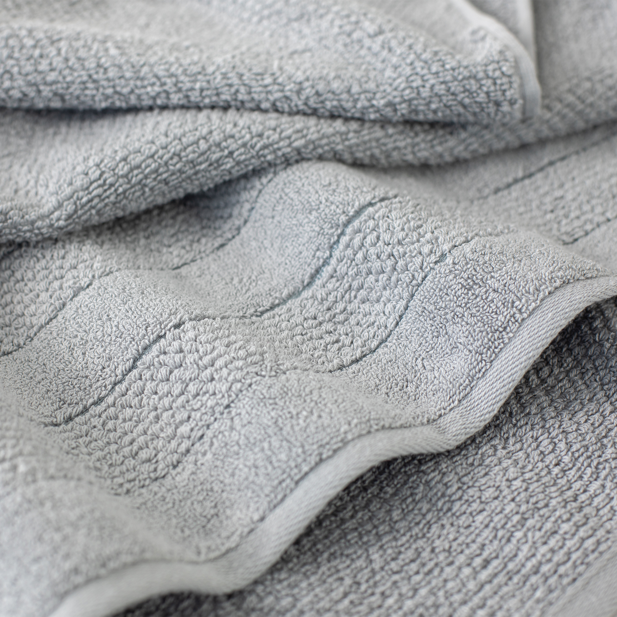 Полотенце махровое Артикул ОТ МХ50 50/90 Milano Холодный серый /бордюр V 00 2С