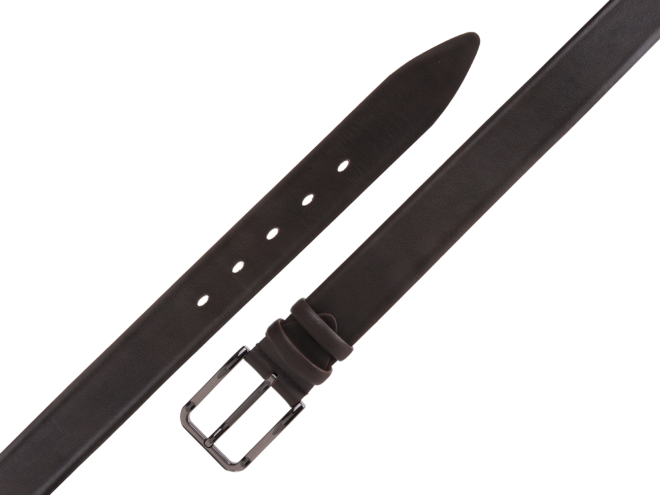 Кожаный коричневый мужской классический ремень DC35-96