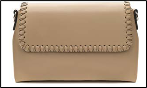 357106/01-03 бежевый иск.кожа женские сумка (В-Л 2025)