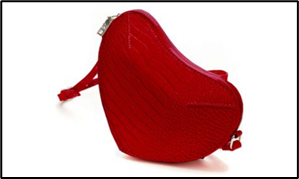 357100/13-05 красный иск.кожа женские сумка (В-Л 2025)