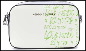 357107/07-02 сиреневый/белый иск.кожа женские сумка (В-Л 2025)