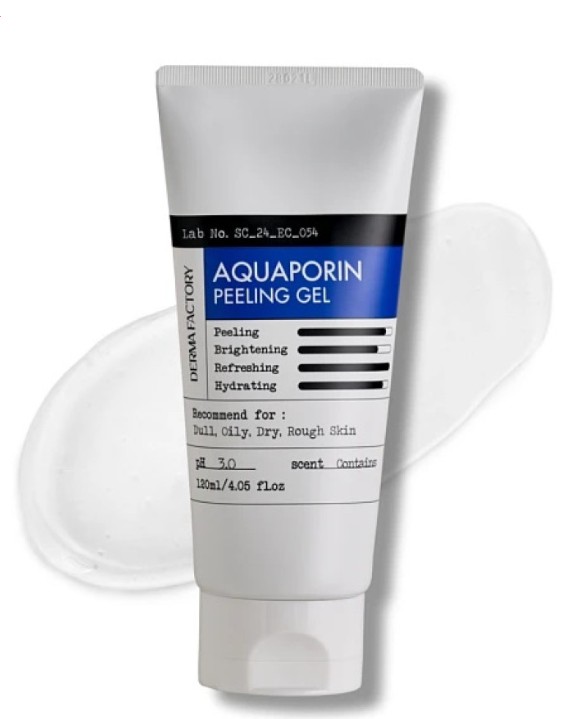 DERMA FACTORY AQUA PORIN PEELING GEL Мягкий увлажняющий и очищающий гель для лица 120мл