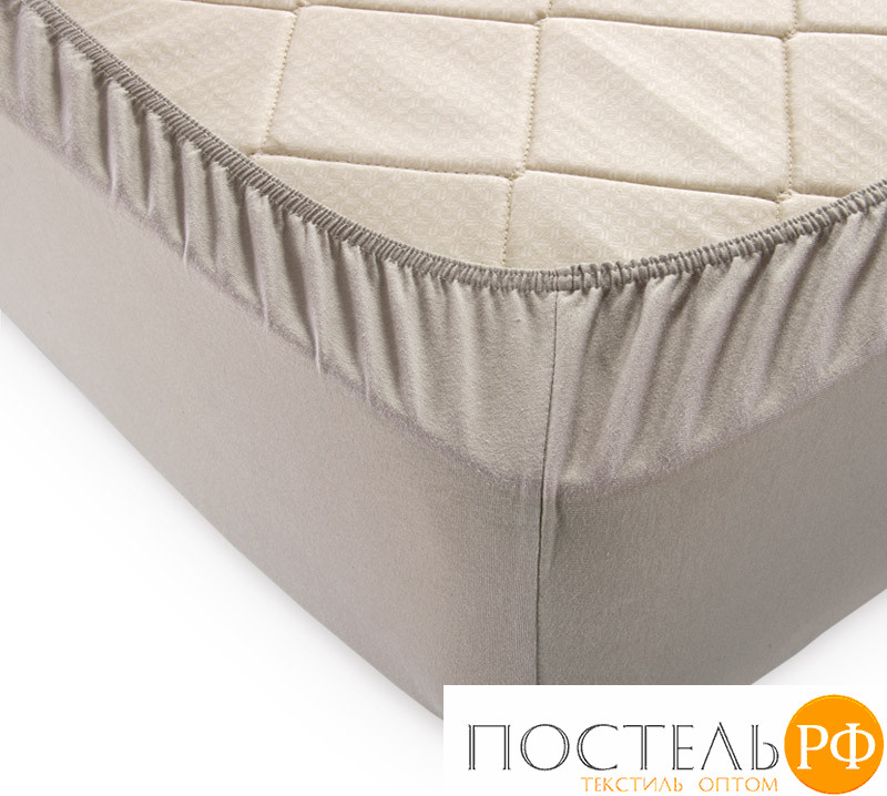 ш180200как Какао простыня ТРИКОТАЖ 180*200*20 на резинке Р014Т Трикотажное полотно Текс-Дизайн