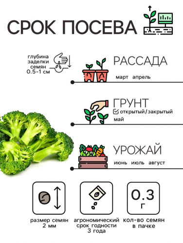 Семена Капуста брокколи 