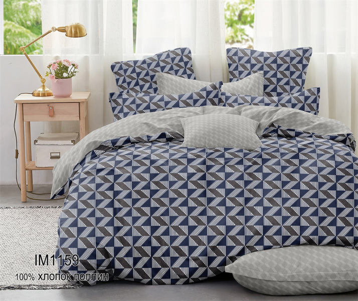 Постельное белье из Поплина с наволочками 50х70 ПН-123