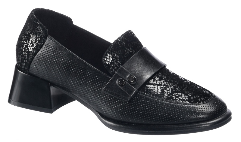 V1158L-H18-5 Туфли женские Evalli /Чёрный/