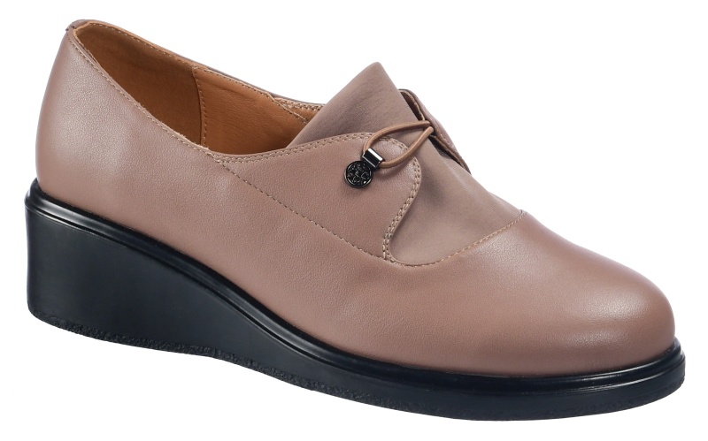 V1216L-G21-5 Туфли женские Evalli /Кофейный/