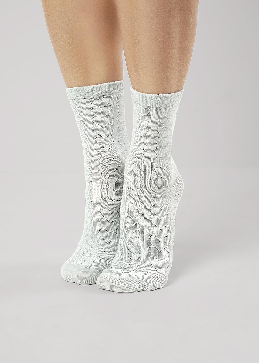 CLE Д5513 Носки женские Д5513 св.зелёный