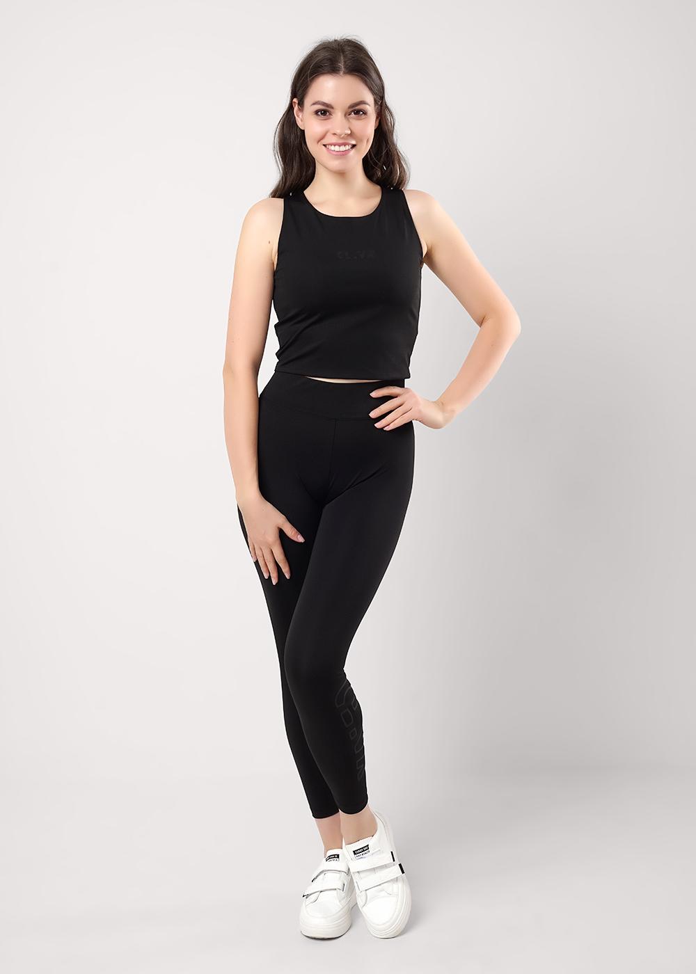 Ст.цена 650р CLE LL25-100 э Леггинсы женские LL25-100 э чёрный