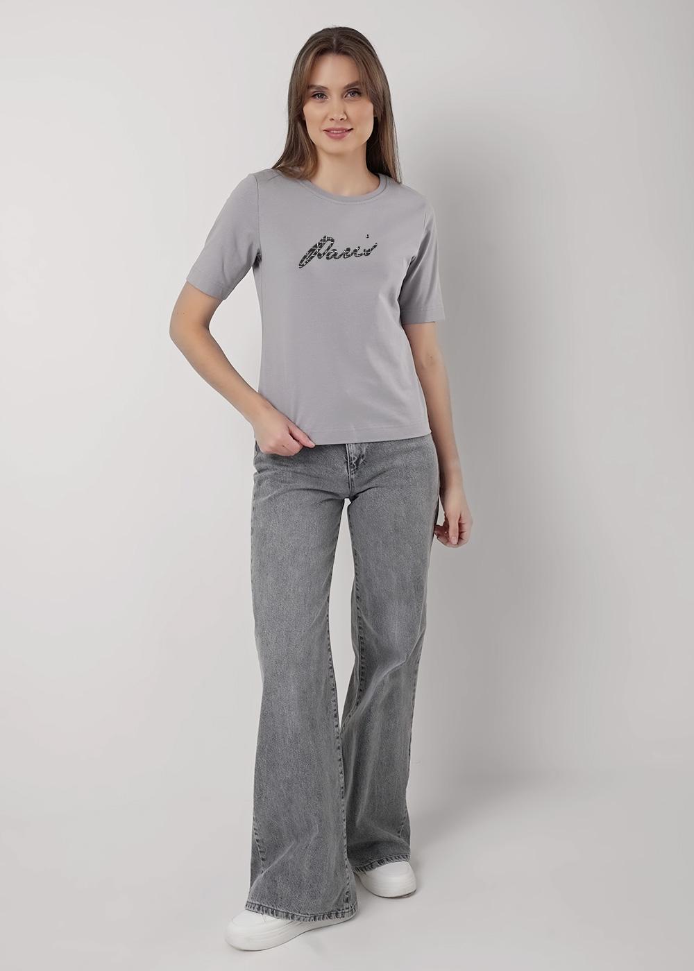 Ст.цена 690р CLE 256706/161кдт_п Футболка женская 256706/161кдт_п Серый
