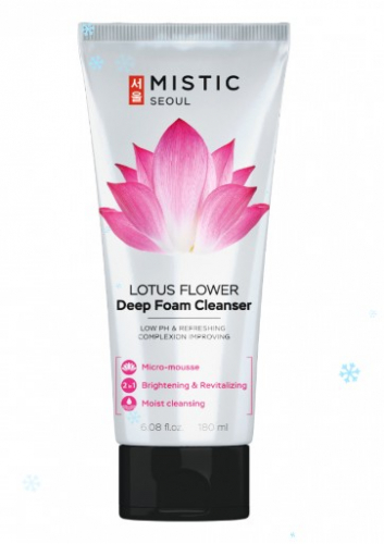 MISTIC LOTOS FLOWER Creamy Foam Cleanser Кремовая пенка для умывания экстрактом цветков лотоса 180мл