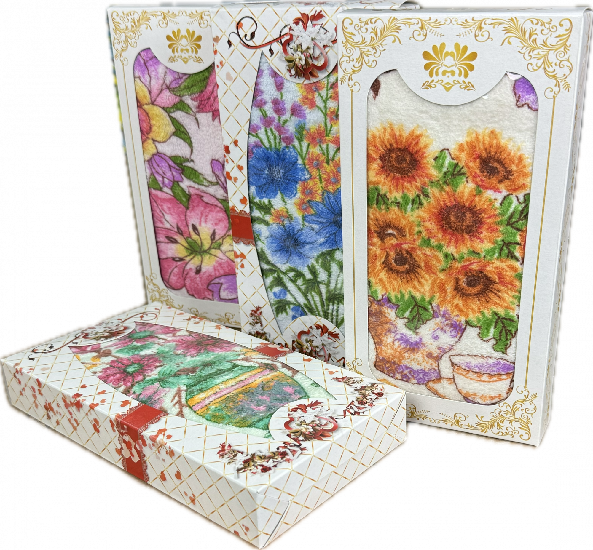 Набор вафельное полотенце и салфетка микрофибра ТЫ ДЛЯ МЕНЯ ЦЕЛЫЙ МИР 2 пр р-р 50х60 и 30х30