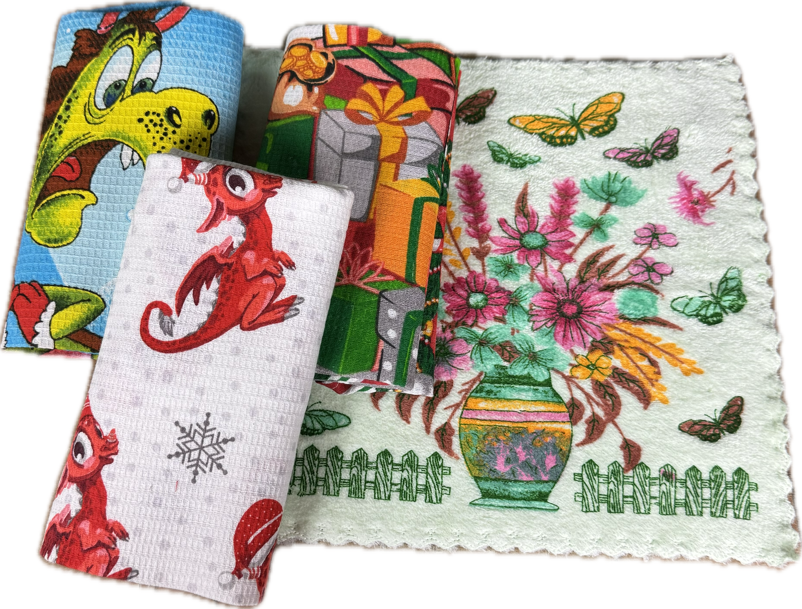 Набор вафельное полотенце и салфетка микрофибра ТЫ ДЛЯ МЕНЯ ЦЕЛЫЙ МИР 2 пр р-р 50х60 и 30х30