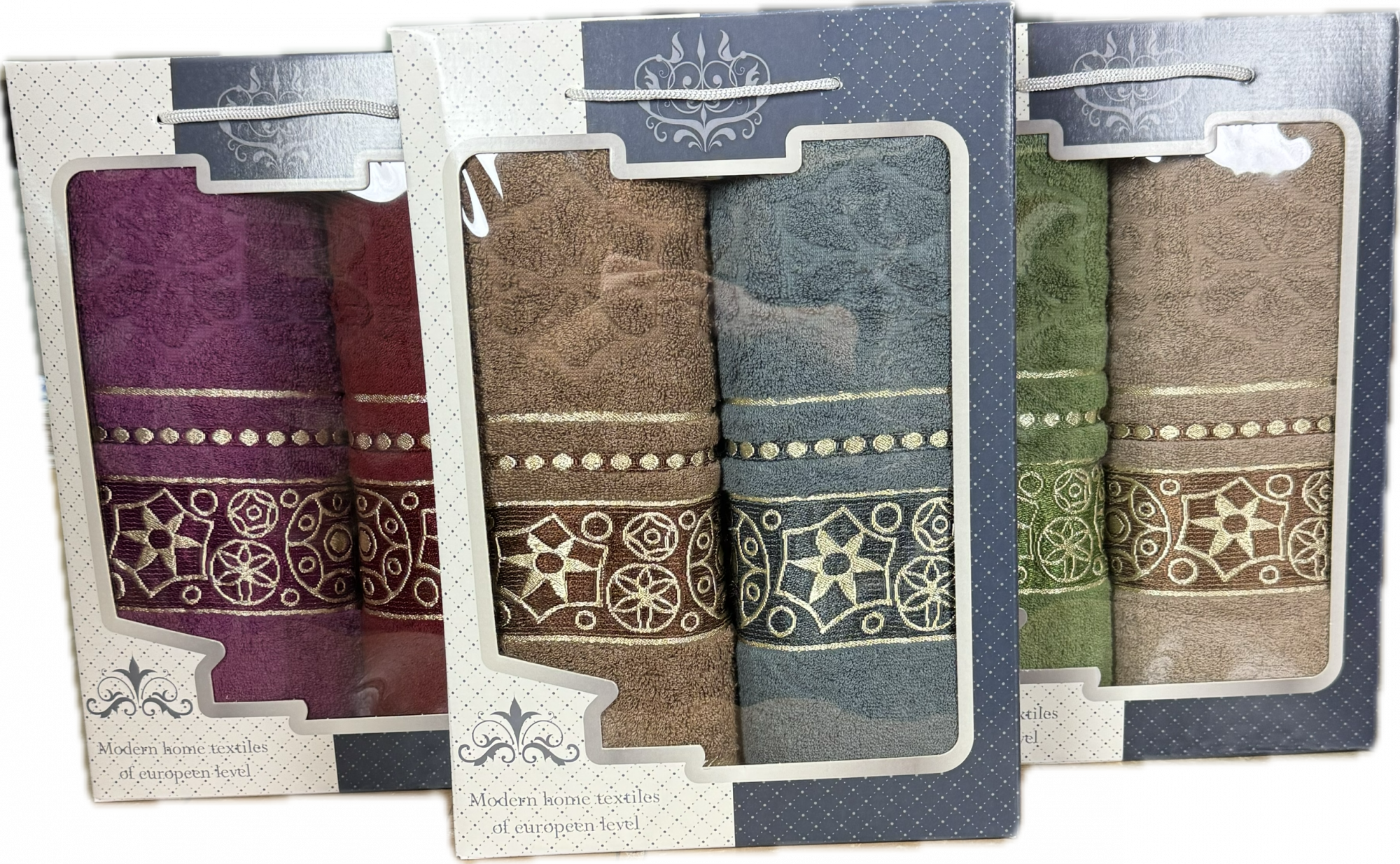 Набор махровых полотенец ЗОЛОТАЯ РАДА 2 пр в ассортименте р-р 50х90 2 шт