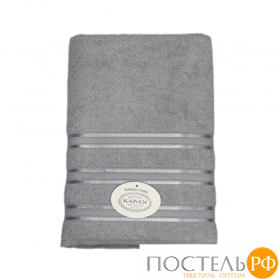 Полотенце Карвен Mikro Delux махра 50*90 1 шт. Н 5153 gri/ser 1