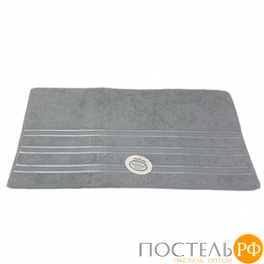 Полотенце Карвен Mikro Delux махра 50*90 1 шт. Н 5153 gri/ser 1