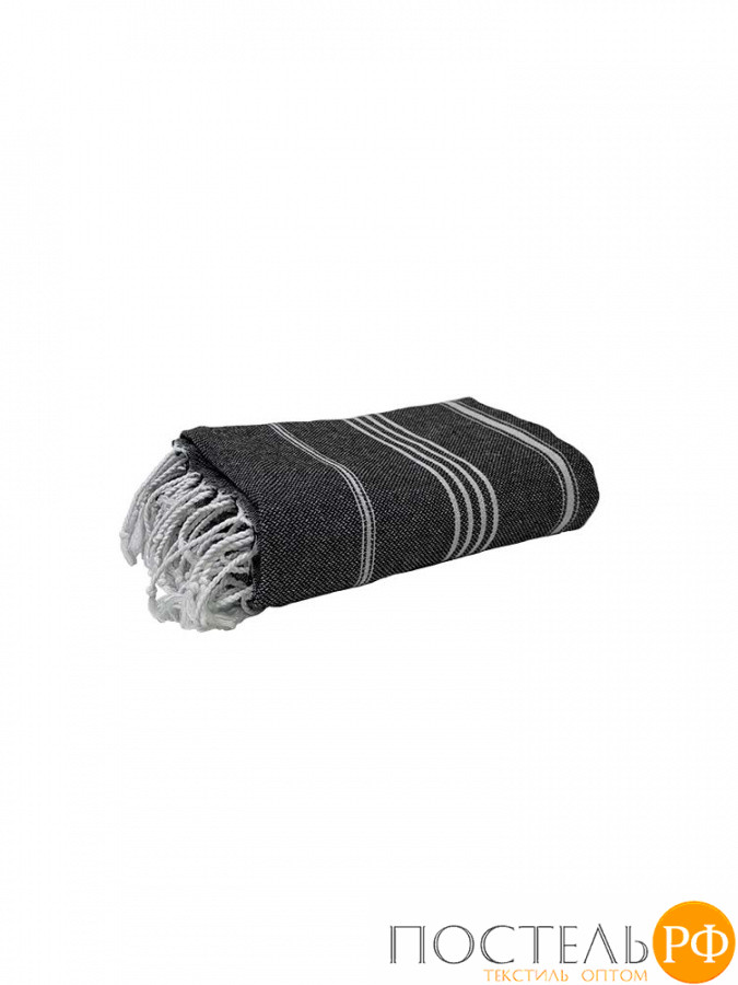 Полотенце Карвен SULTAN 90*170 1шт.с бахрамой хлопок Н 3280 v4, Black