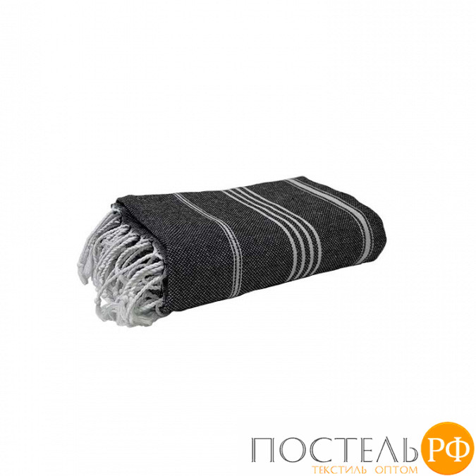 Полотенце Карвен SULTAN 90*170 1шт.с бахрамой хлопок Н 3280 v4, Black