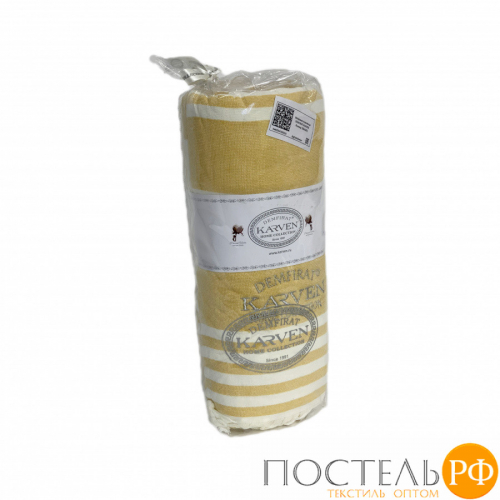 Полотенце Карвен 50*100 1шт.с бахрамой пештемаль махра Н 3275 v1 желтый