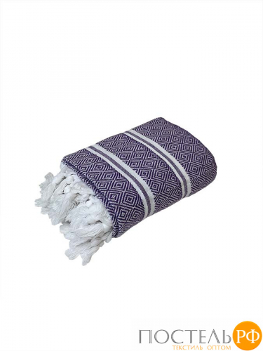Полотенце Карвен DIAMOND 90*170 1шт.с бахрамой хлопок Н 3281 v2, Lilac