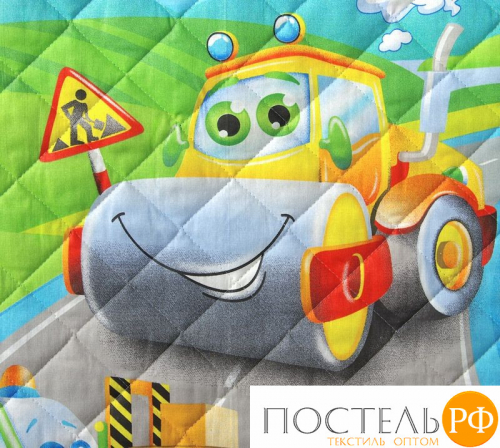 П11014205031 Дорожный патруль Перкаль 110*140 покрывало стеганое Перкаль Текс-Дизайн