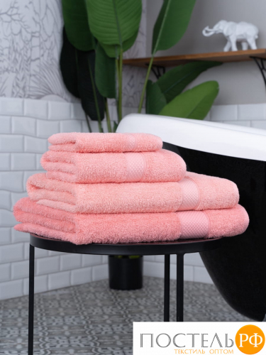 Полотенце Arya Однотонное 50X90 Miranda Soft Коралловый
