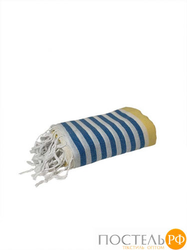Полотенце Карвен MARIN 90*170 1шт.с бахрамой хлопок Н 3279 v2, Yellow-Blue-White