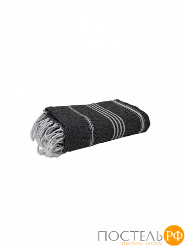 Полотенце Карвен SULTAN 90*170 1шт.с бахрамой хлопок Н 3280 v4, Black
