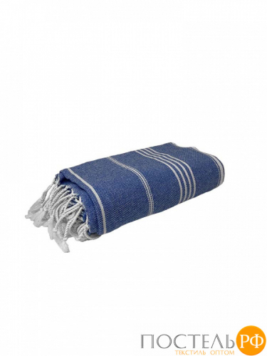 Полотенце Карвен SULTAN 90*170 1шт.с бахрамой хлопок Н 3280 v1, Blue