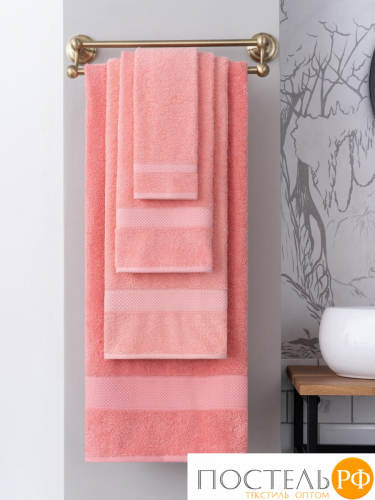 Полотенце Arya Однотонное 50X90 Miranda Soft Коралловый